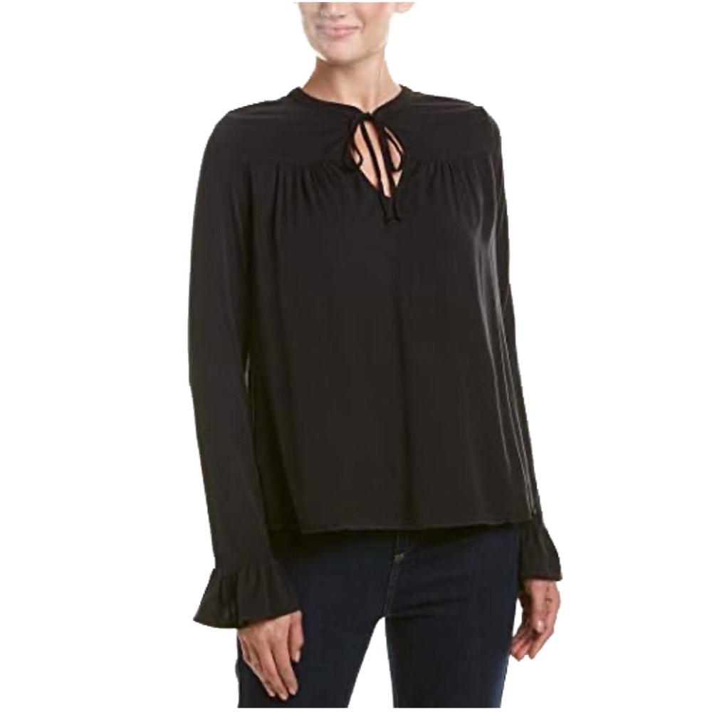Michael Stars stretch peasant ruffle top size XSmall